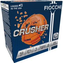Fiocchi Crusher 12GA 2-3/4" 1oz 1300FPS #8
