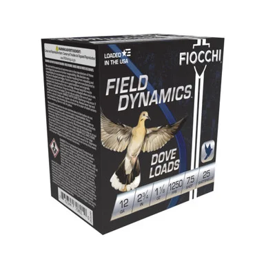 Fiocchi Field Dynamics Dove & Quail 12 Gauge 2.75 in 1-1/8 oz #7.5
