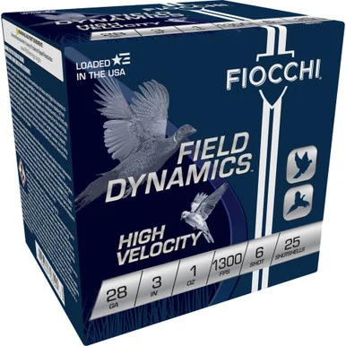Fiocchi Field Dynamics High Velocity Upland Game Load 28 Gauge 3 in 1 oz #6