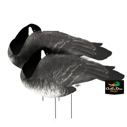 WHITE ROCK FLOCKED HEAD CANADA GOOSE SILHOUETTE SLEEPER DECOYS DOZEN