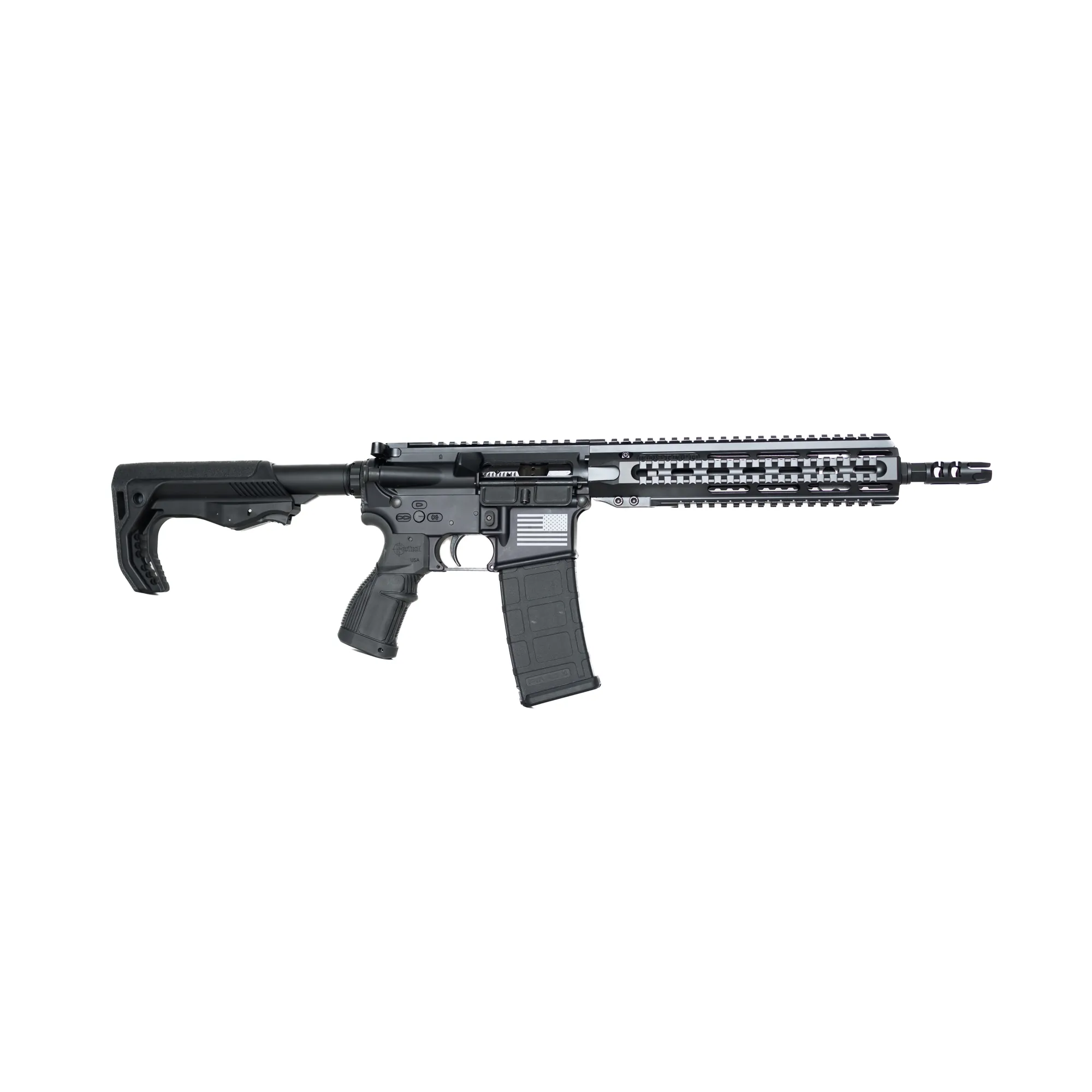 Tech Stryker SBR: 10.5″ Barrel, 10″ Mach 4 Handguard, Tomahawk Stock