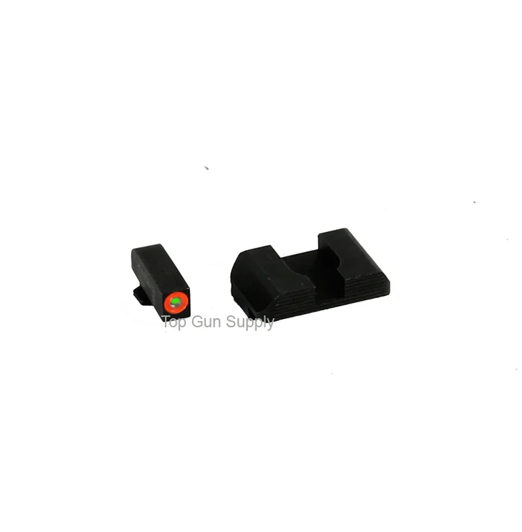 Ameriglo Tritium Night Sight Set - HACK - For Glock 42/43/43X - Black/Green