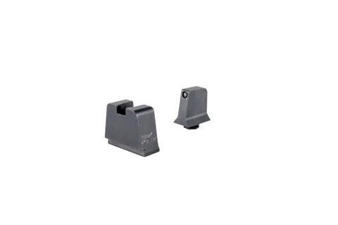 Trijicon 601145: Suppressor/Optic Height Sights for GLOCK Slim Frame Black Outline/Green Tritium, Metal Rear