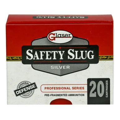 Glaser 9mm Luger / Parabellum Silver +P 80gr PolyTip Ammo