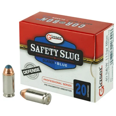 Glaser .40 S&W Blue 115gr PolyTip Ammo