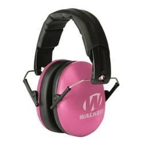 Walker's Game Ear GWP-YWFM2-PNK Passive Women & Kids Folding Earmuff 27 dB Pink