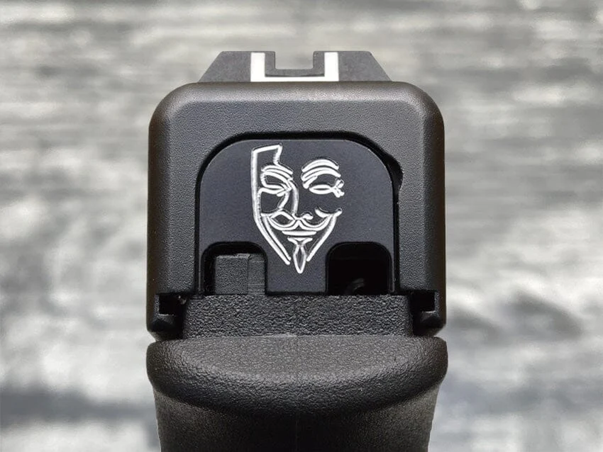 Milspin Guy Fawkes Anonymous Slide Back Plate