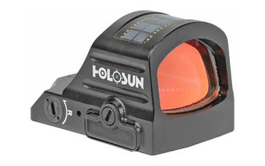 Holosun Technologies, 507C-GR-X2, Green Dot, 32 MOA Ring & 2 MOA Dot, Black Color, Side Battery, Solar Failsafe, Mount Not Included