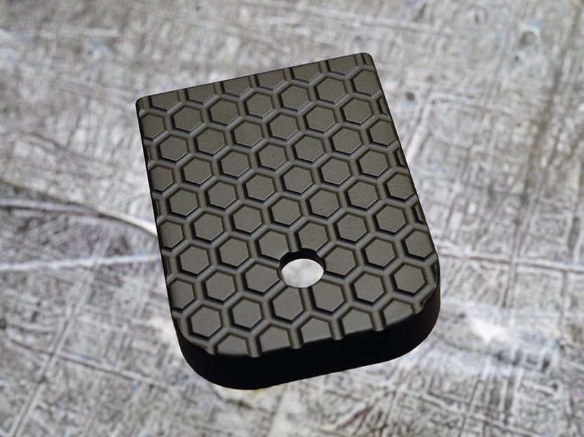 Milspin Blacked Out Honeycomb Stainless Steel Magazine Base Plate