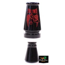 BANDED CALLS FOWL LIFE SERIES EVIL TWIN DUCK CALL - BLACK ACRYLIC