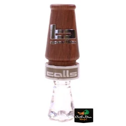 BANDED CALLS LITTLE BUB POLY CARB DUCK CALL - SINGLE REED WOOD GRAIN & CLEAR