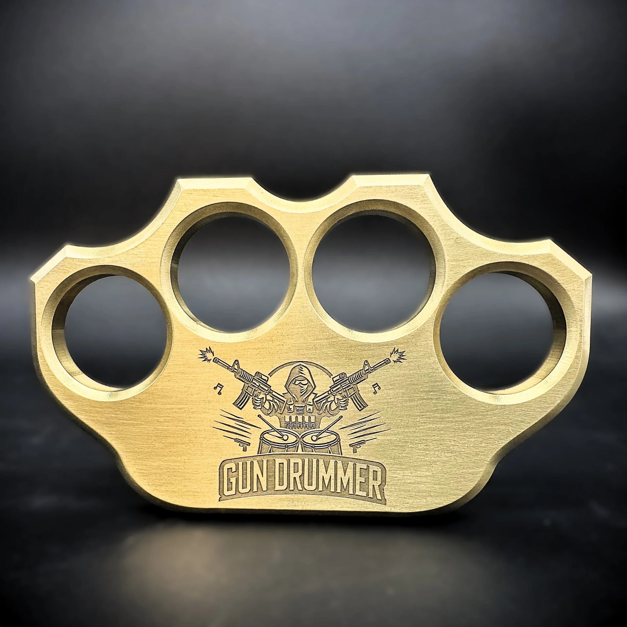 Milspin 3/4lb Limited Edition Gun Drummer Solid Brass Paperweight