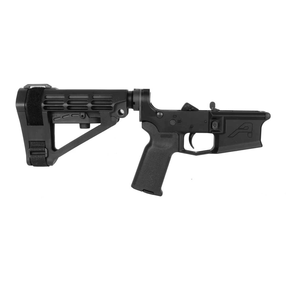 Aero Precision M4E1 Pistol Complete Lower Receiver MOE-K2 Grip, SBA4 Brace - BLK