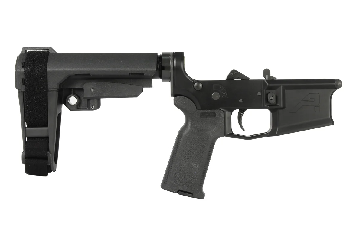 Aero Precision M4E1 Pistol Complete Lower Receiver MOE-K2 Grip, SBA3 Brace - BLK