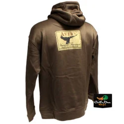 AVERY OUTDOORS AVERY LOGO HOODIE - MARSH BROWN