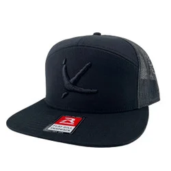 AFW Black on Black Turkey Track 7 Panel Hat