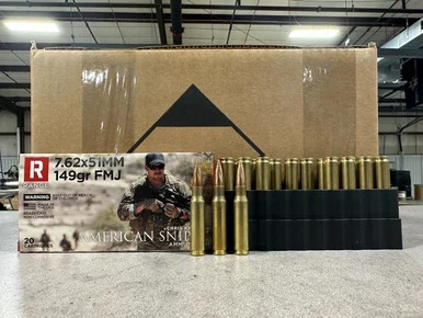 American Sniper 7.62x51mm 149gr FMJ Ammo - 250 Rounds
