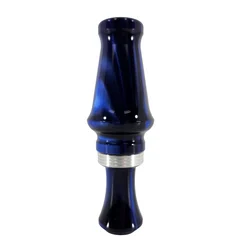 J.J. LARES A5 ACRYLIC MALLARD DUCK CALL - BLUE PEARL WITH SILVER BAND