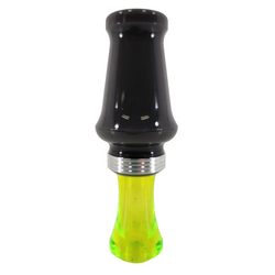 J.J. Lares Hybrid Acrylic Mallard Duck Call - Dark Gray / Chartreuse