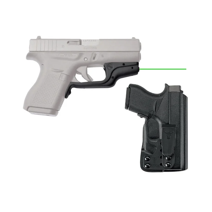 Crimson Trace Laserguard W/Bladetech IWB Holster - For Glock 43/42 - Green