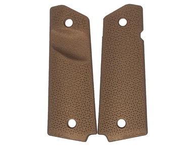 Magpul 1911 Pistol Grip Panel in Burnt Bronze Cerakote with Trapezoidal Surface Projections (*LZ)