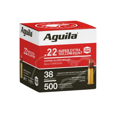 Aguila .22 LR 38gr CPHP Ammo - 500 Rounds