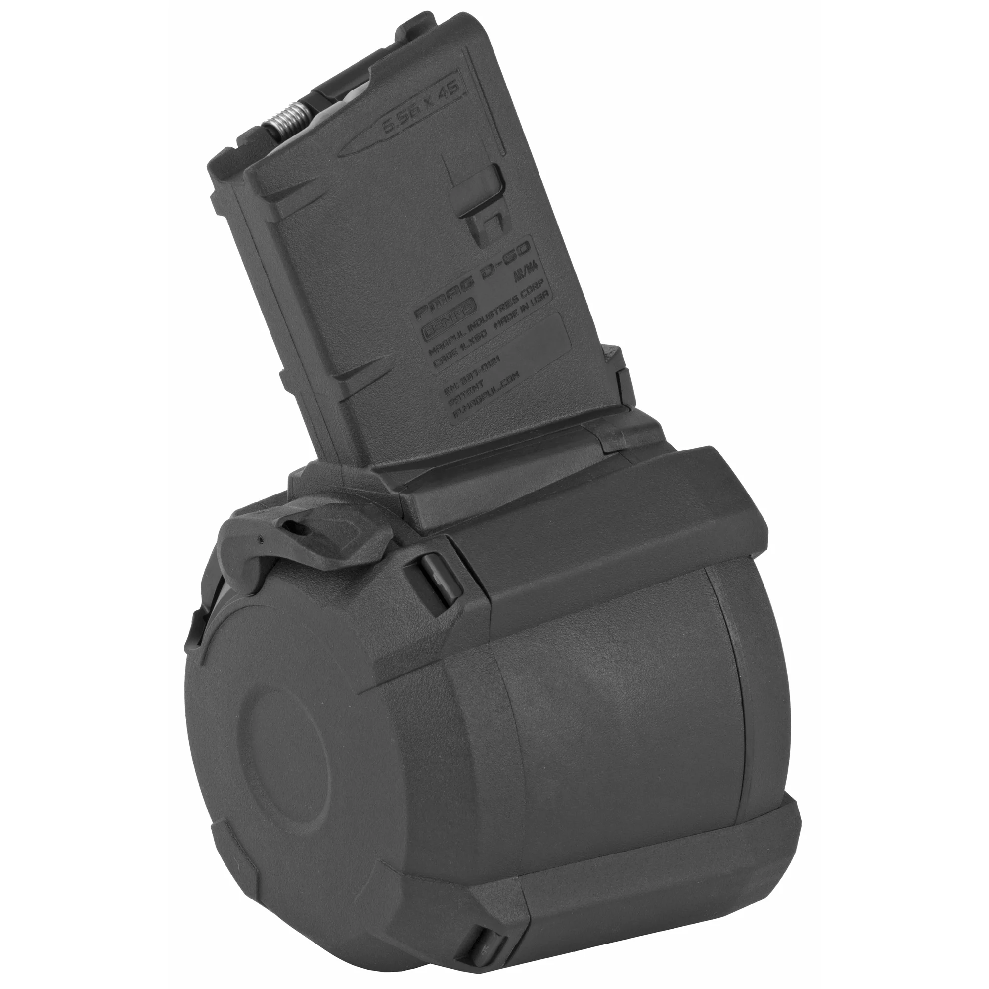 Magpul PMAG D-60 AR15 .223/5.56mm 60RD Magazine- BLACK