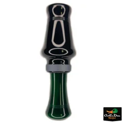 J.J. LARES MAGNUM HEN ACRYLIC MALLARD DUCK CALL - BLACK / PEARL GREEN