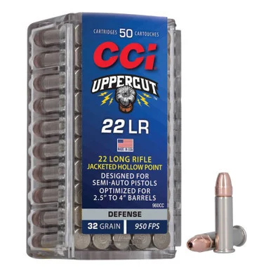 CCI .22 Long Rifle Uppercut 32gr JHP Ammo