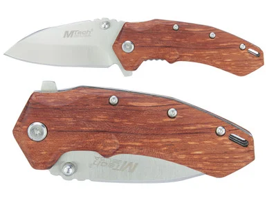 Mtech USA MT-A1158BR Spring Assisted Knife Stainless Brown (*LZ)