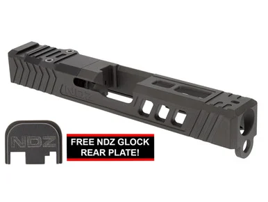 NDZ19 T.R.O.I. Slide Upgrade For Glock 19 GEN 1-3 With RMR Cut V1 Matte Black DLC
