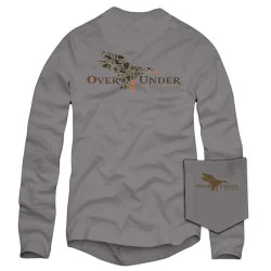 Over Under L/S Duck Camo Mallard T-Shirt Grey