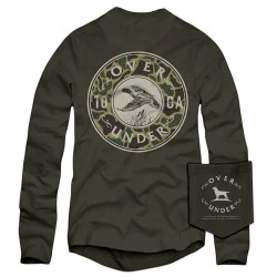 Over Under L/S Mallard Shoot T-Shirt Charcoal