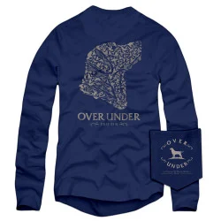 Over Under L/S Steady T-Shirt Navy
