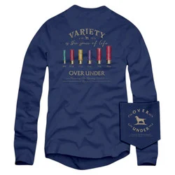 Over Under Variety is the Spice of Life Long Sleeve T-Shirt Navy