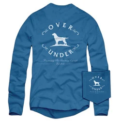 Over Under L/S Original Logo T-Shirt Blue Jean