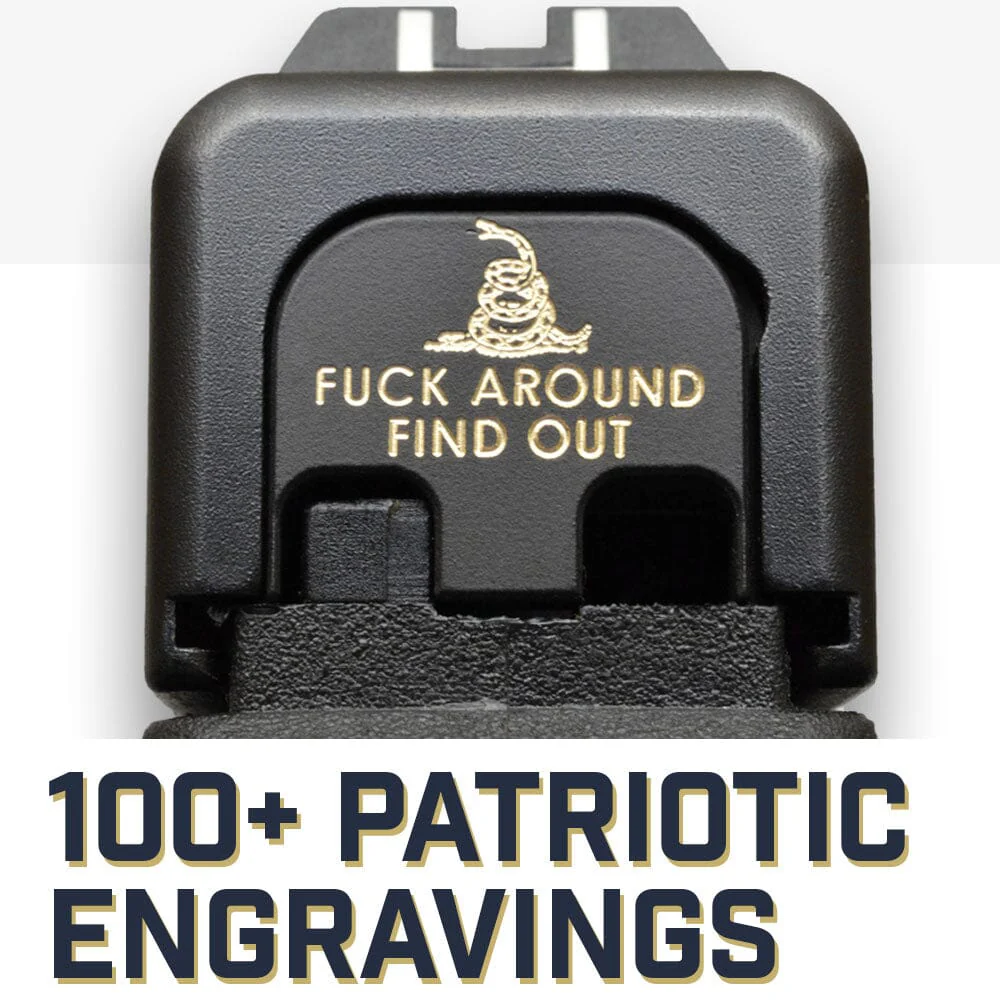 Milspin Patriotic & General Emblem Slide Back Plates (Over 100 Emblems)