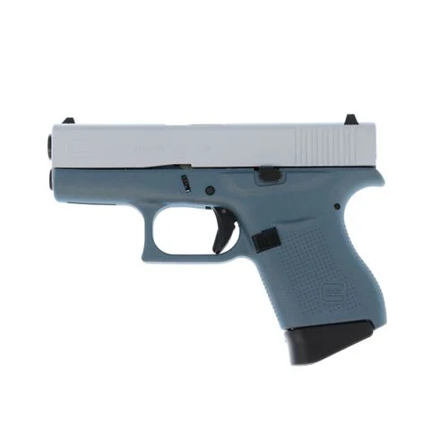 Glock 43 G43 9mm single stack Pistol-blue/grey