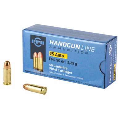 Prvi Partizan .25 ACP Handgun 50gr FMJ Ammo