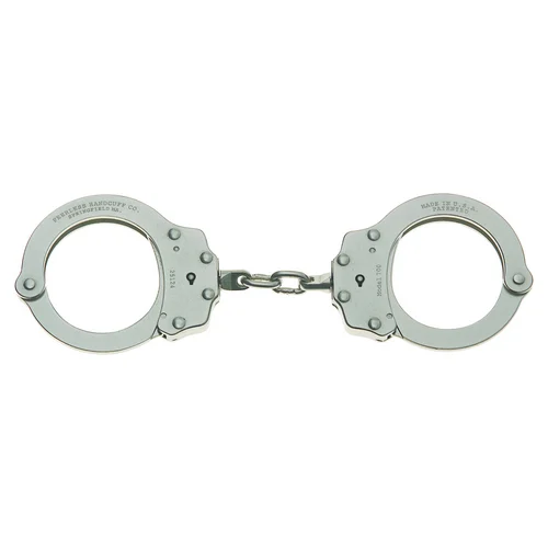 700N Chain Link-Nickel Handcuffs