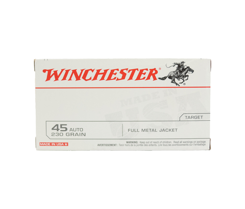 Winchester: 45 Auto, 230 Grain, 50rds FMJ