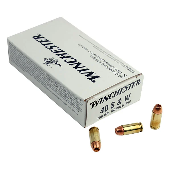 Winchester White Box .40S&W 180 GR. Bonded JHP - 50RD