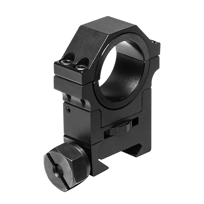 30Mm Adjustable Height Optic Ring With 1″ Insert