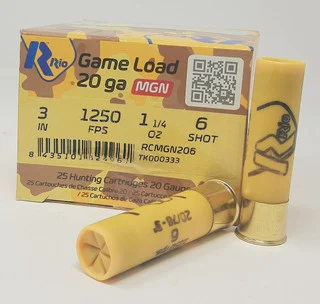 Rio Game Load 20 Gauge 3" 1 1/4 oz #6 Shot
