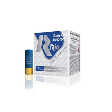 Rio Ammunition Game Load BlueSteel #4 12 Gauge 1-1/4 oz 2.75 in