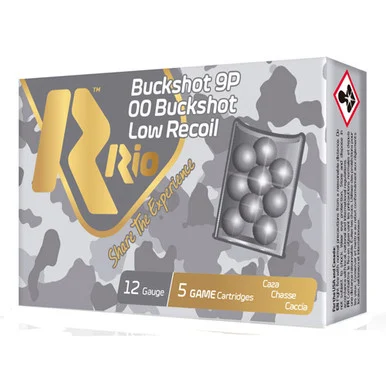Rio Ammunition Royal Buck Low Recoil 9 Pellets 12 Gauge 2.75 in 1-1/8 oz 00 Buck