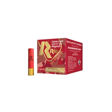 Rio Ammunition Game Load Heavy Field .410 Bore 3 in 1-1/16 oz #6