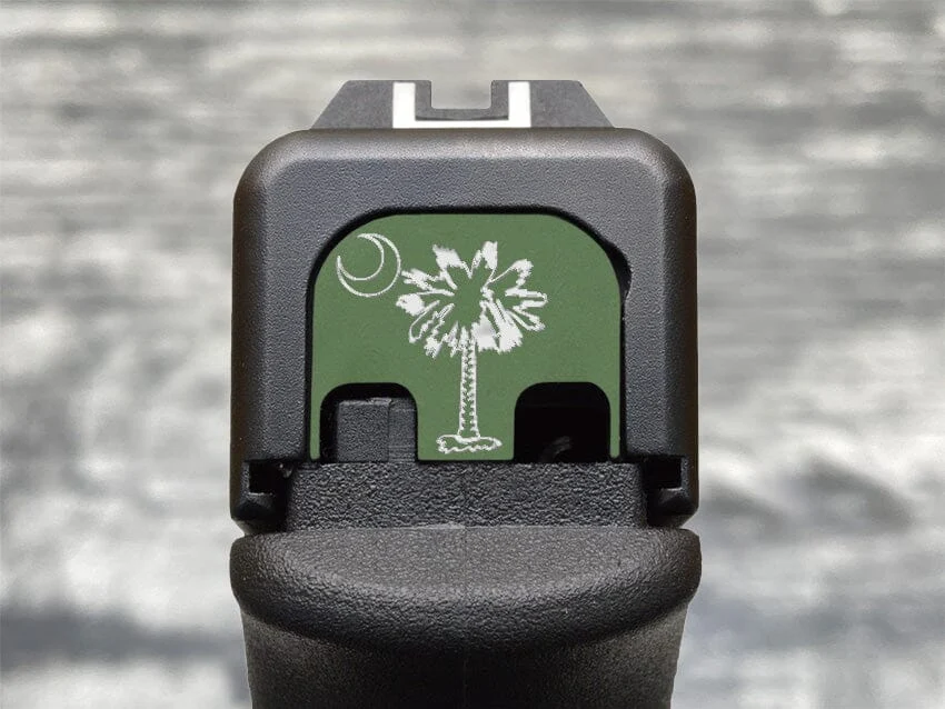 Milspin South Carolina Flag Glock Slide Back Plate