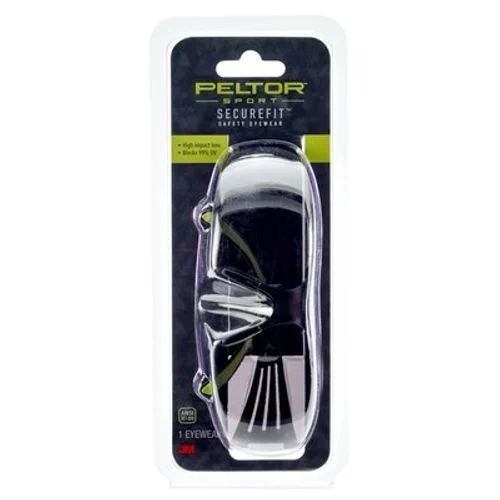 3M Peltor Sport SecureFit 400 Glasses, Gray with Anti-Fog