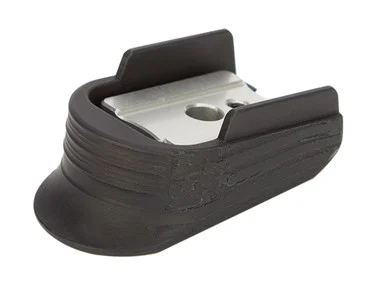 Sig Sauer P365 Magazine Finger Extension Plate Laser Deep Engraved Distressed Flag in Black (*LZ)